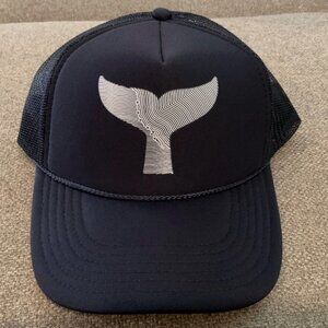 Grey Whale Gin Navy Blue Mesh Trucker Hat Snapback by Otto NEW one-size
